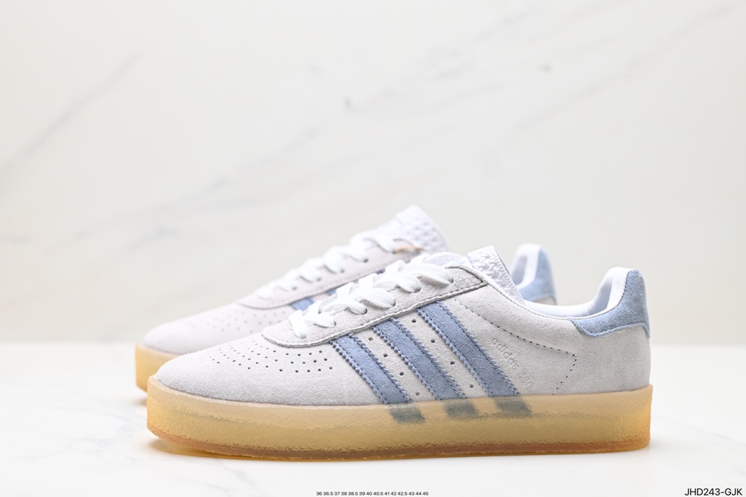 190 阿迪达斯 adidas SAMBA KITH CLARKS 三叶草复古休闲防滑耐磨低帮板鞋 IE4035