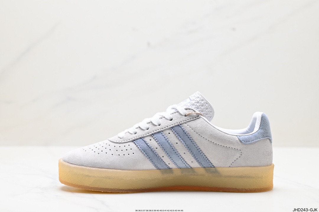 190 阿迪达斯 adidas SAMBA KITH CLARKS 三叶草复古休闲防滑耐磨低帮板鞋 IE4035