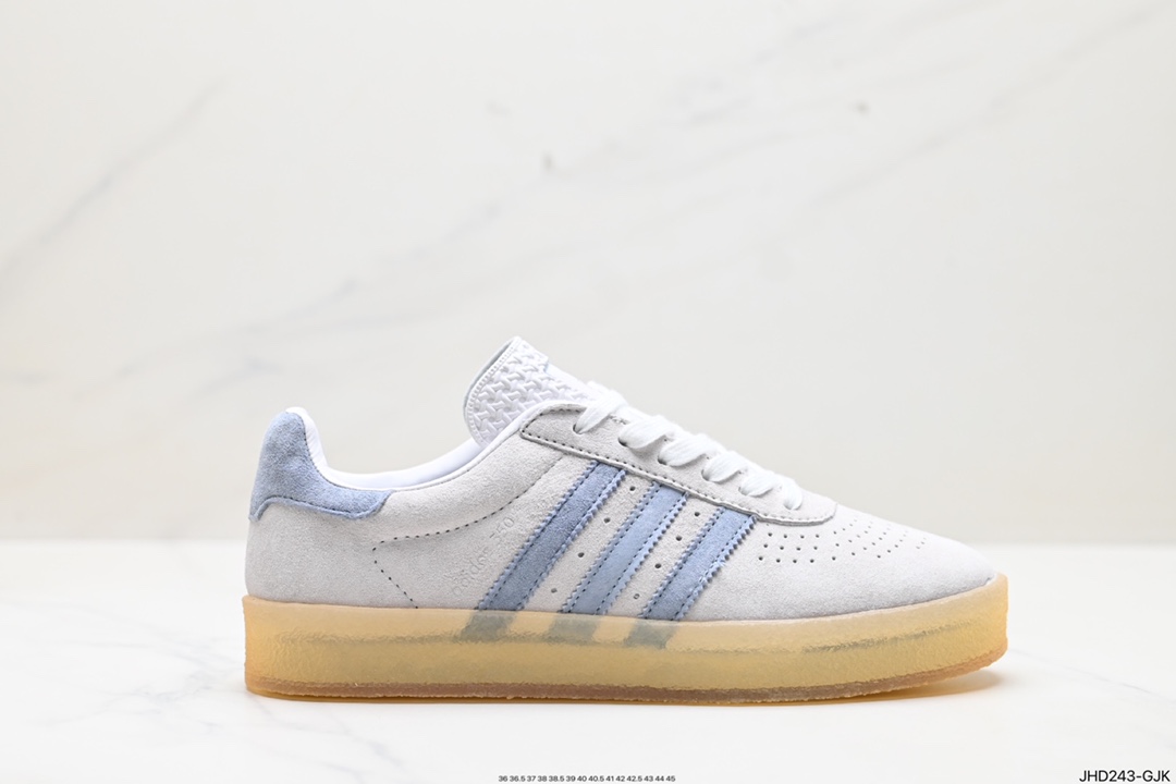 190 阿迪达斯 adidas SAMBA KITH CLARKS 三叶草复古休闲防滑耐磨低帮板鞋 IE4035