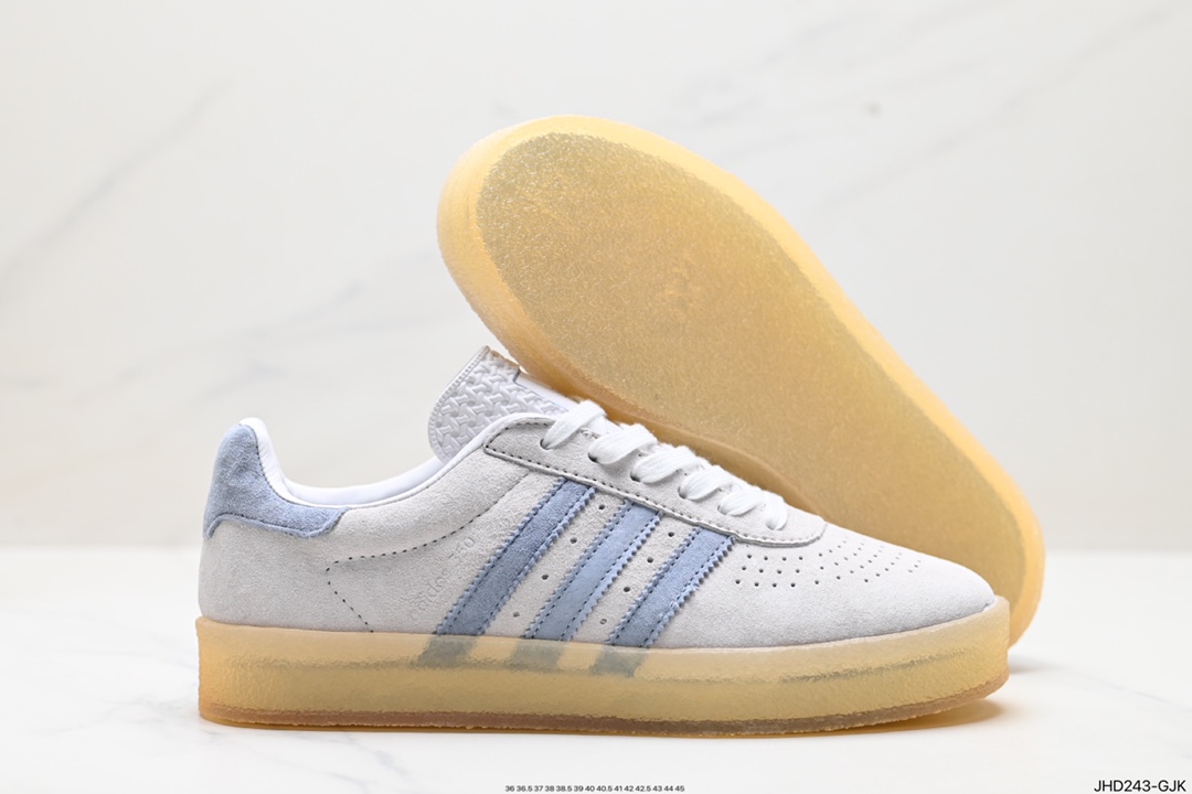 190 阿迪达斯 adidas SAMBA KITH CLARKS 三叶草复古休闲防滑耐磨低帮板鞋 IE4035