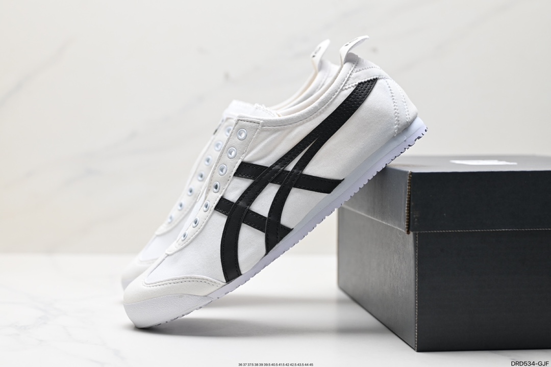 110 Onitsuka Tiger鬼冢虎 Mexico 66 Slip-on 一脚蹬低帮夏季透气运动休闲鞋 D342Q-0190