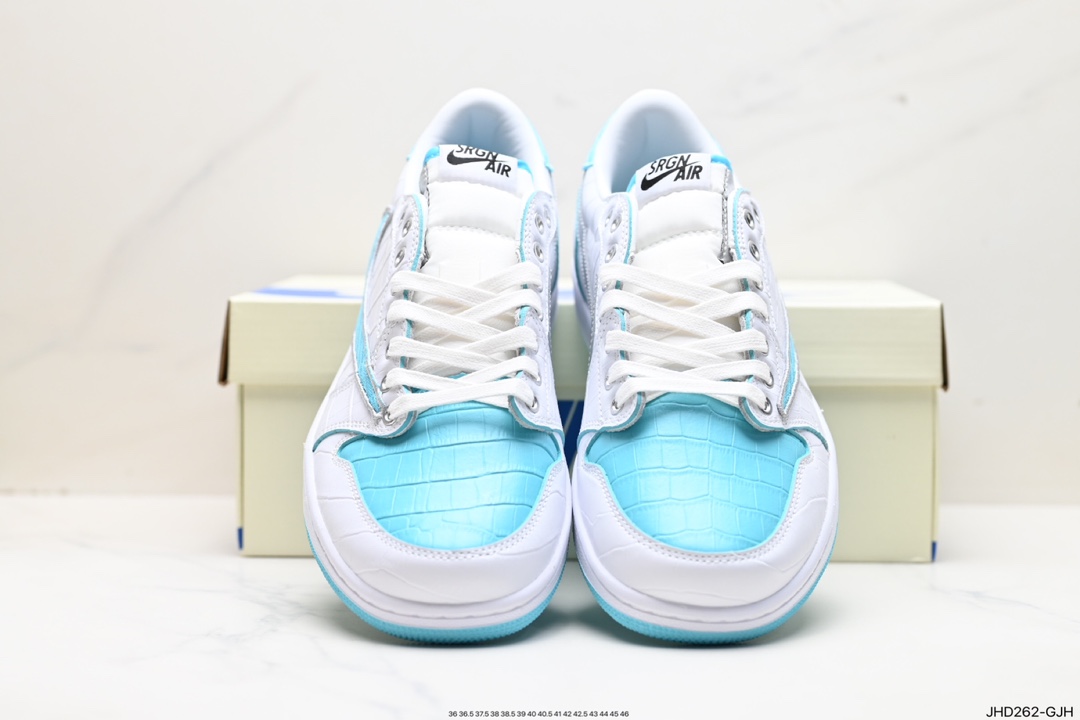AJ1 Travis Scott x Air Jordan 1 ” Reverse Mocha ” AJ1 Joe 1 TS Lightning Joint Reverse Hook DM7866-771