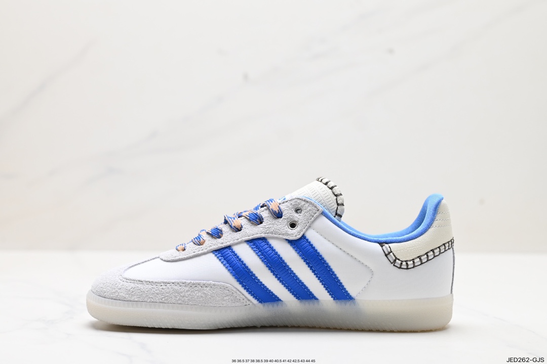 Adidas WB Samba Samba Series Gentleman German Training Football Style All-match Low-top Casual Sports Shoes GY5068