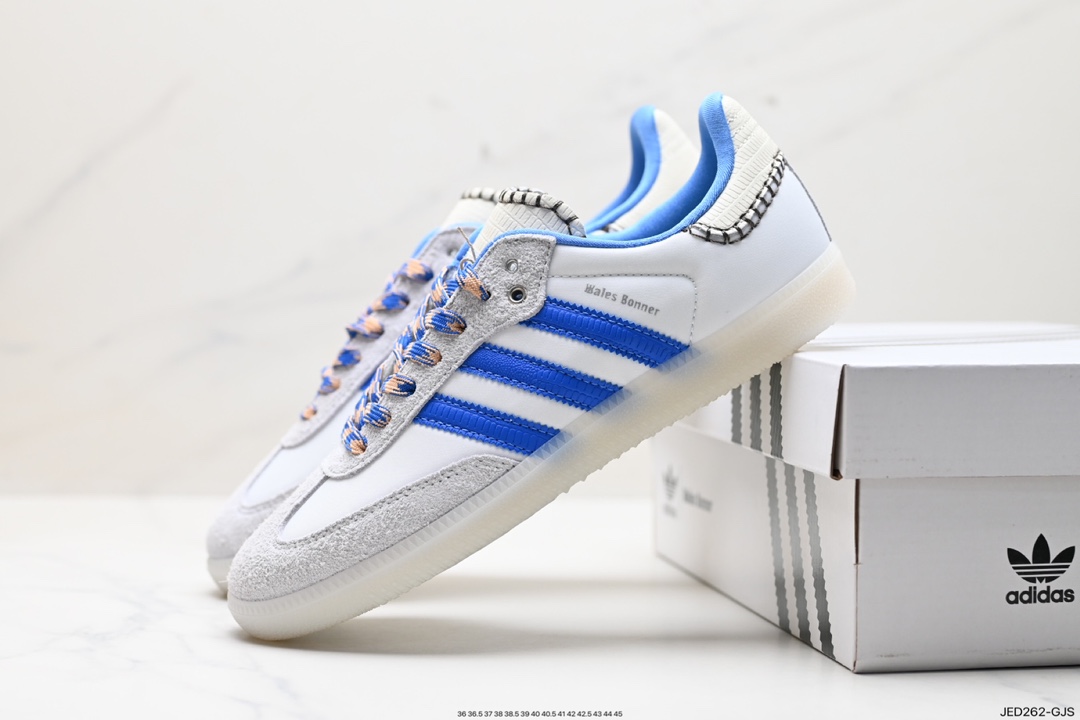 Adidas WB Samba Samba Series Gentleman German Training Football Style All-match Low-top Casual Sports Shoes GY5068