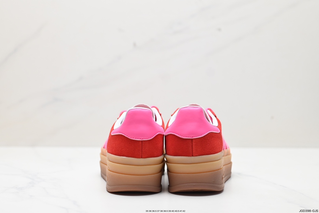 Ad Originals Gazelle Bold clover thick sole casual non-slip wear-resistant low-top sneakers IH7496
