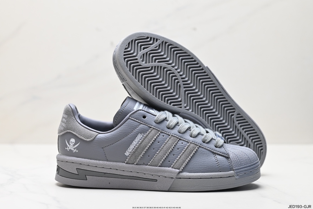 Adidas Originals Superstar ”Sail/Green/Lace” shell toe sneakers lE6115