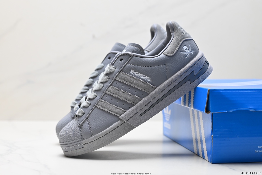 Adidas Originals Superstar ”Sail/Green/Lace” shell toe sneakers lE6115