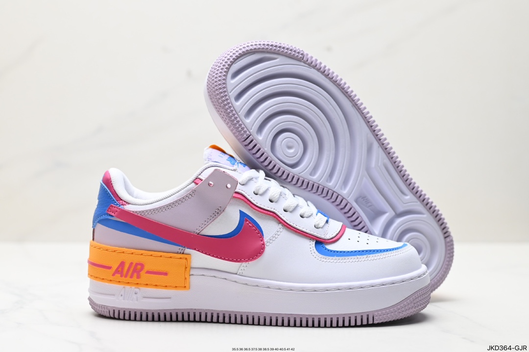 160 Nike WMNS Air Force 1 Shadow 马卡板鞋 HF5064-100