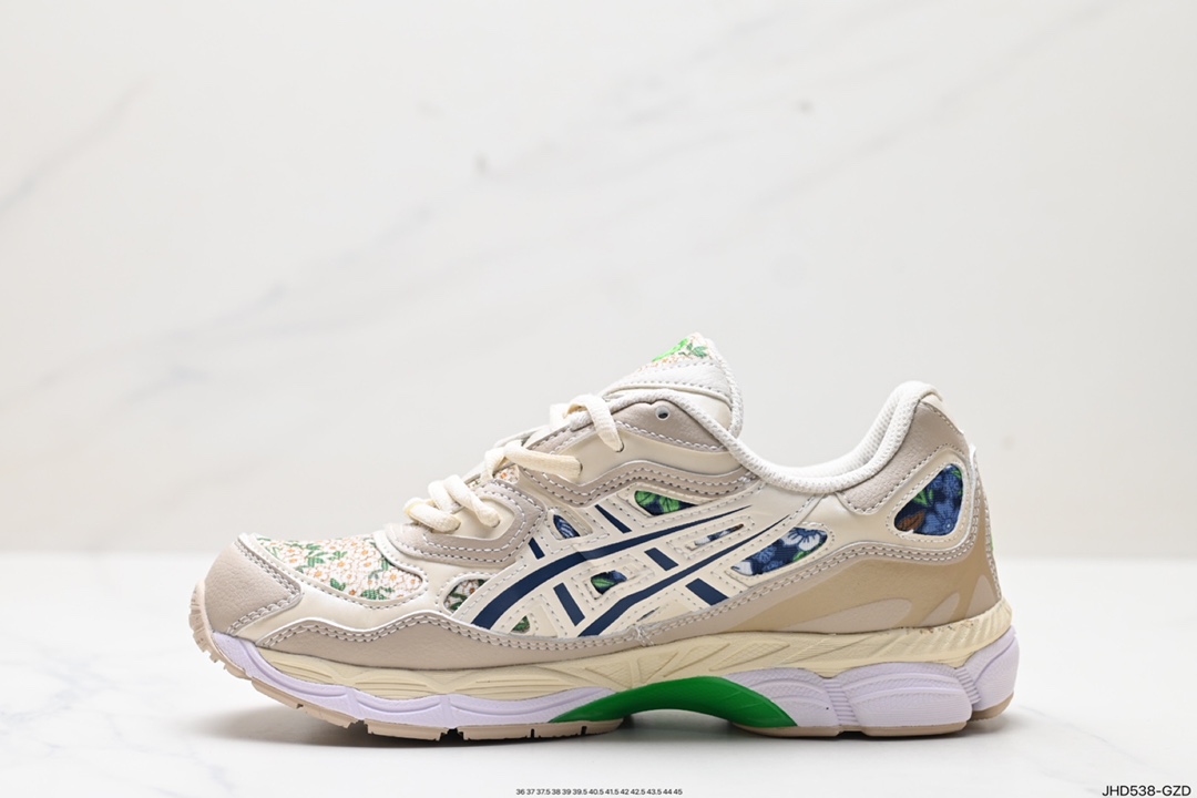 190 ASICS/亚瑟士 透气网眼鞋面配合部分合成革材质 1202A441-250