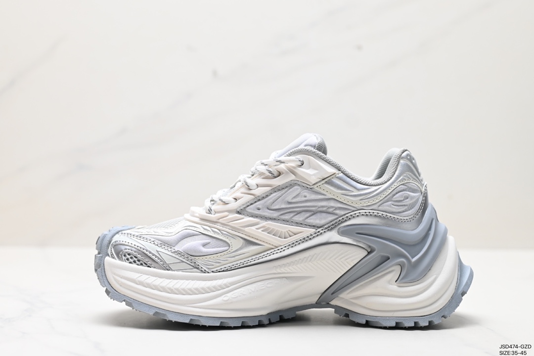 Mecha dad shoes men's high-end 2024 new summer breathable thick-soled street-style shoes original trendy brand shoes