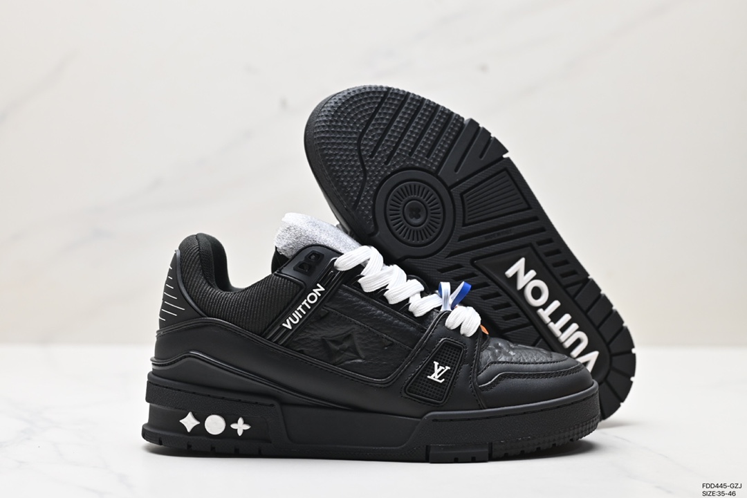 600 Louis Vuitton Trainer Sneaker Low 空胶版本