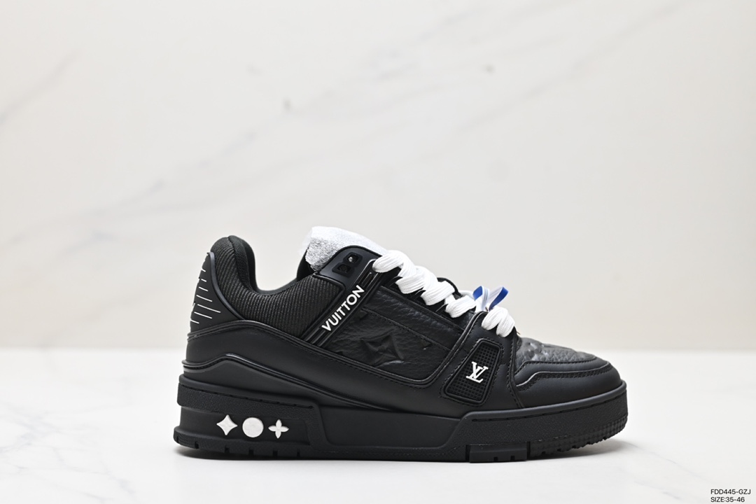 600 Louis Vuitton Trainer Sneaker Low 空胶版本