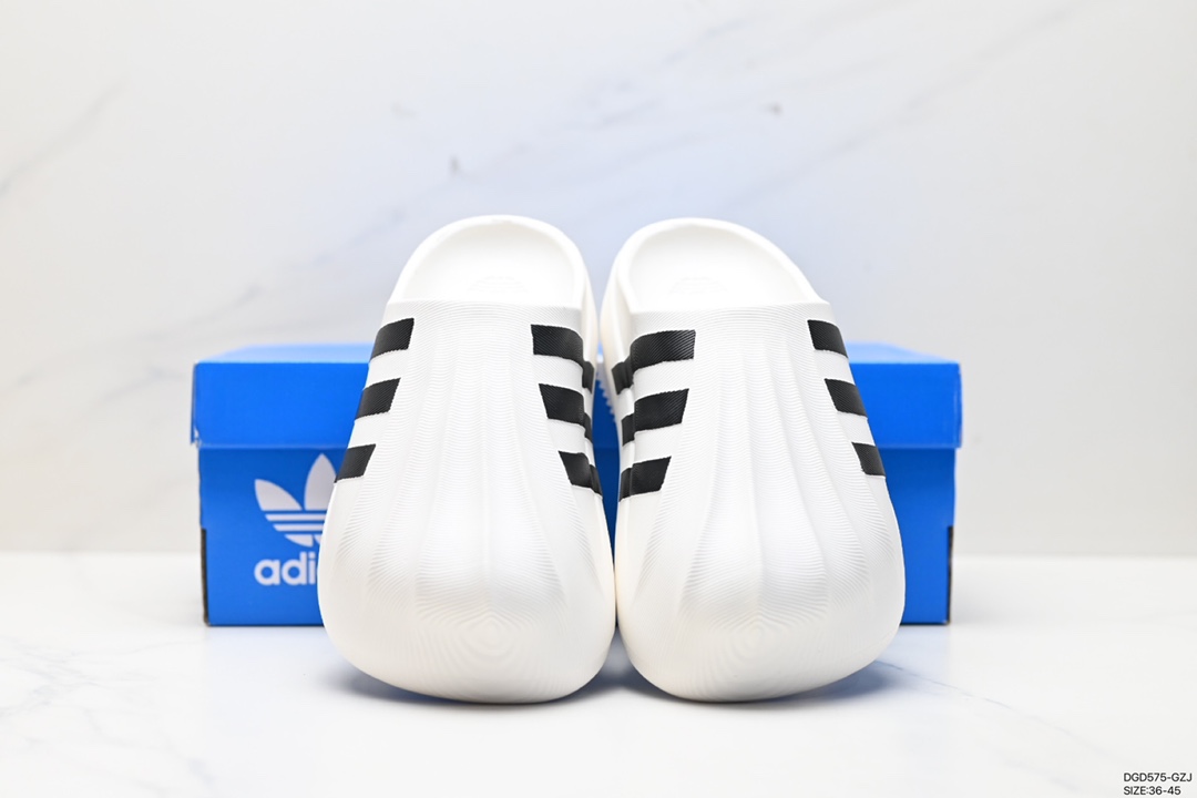💰60 阿迪达斯 ADIFOM SUPERSTAR MULE拖鞋厨师鞋穆勒鞋新款拖鞋 货号:JP5696 尺码:36-45 ID:DGD575-GZJ