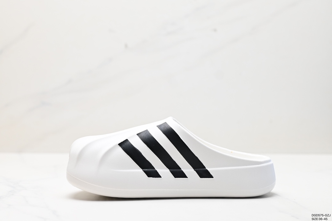 💰60 阿迪达斯 ADIFOM SUPERSTAR MULE拖鞋厨师鞋穆勒鞋新款拖鞋 货号:JP5696 尺码:36-45 ID:DGD575-GZJ