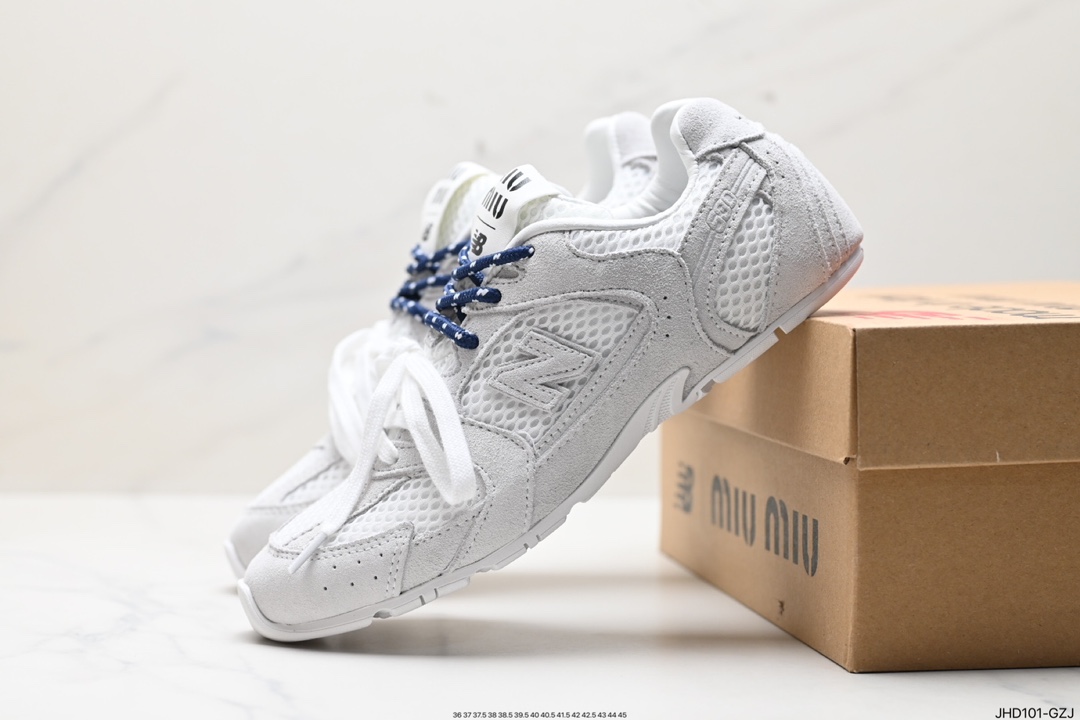 190 缪缪MiuMiu x NB新百伦New Balance 530 SL系列低帮经典复古休闲运动慢跑鞋“联名翻毛卡其鞋带” 5E165E 3D8C F0009 6 99 F BD05