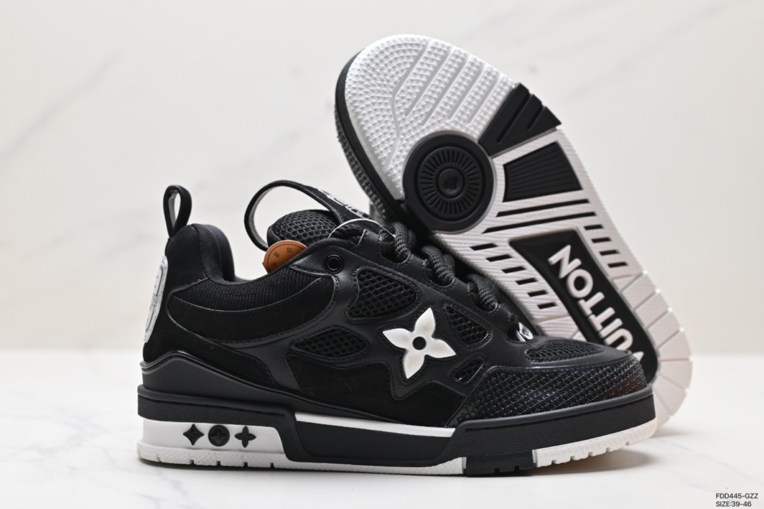 600 Louis Vuitton Trainer Sneaker Low 空胶版本