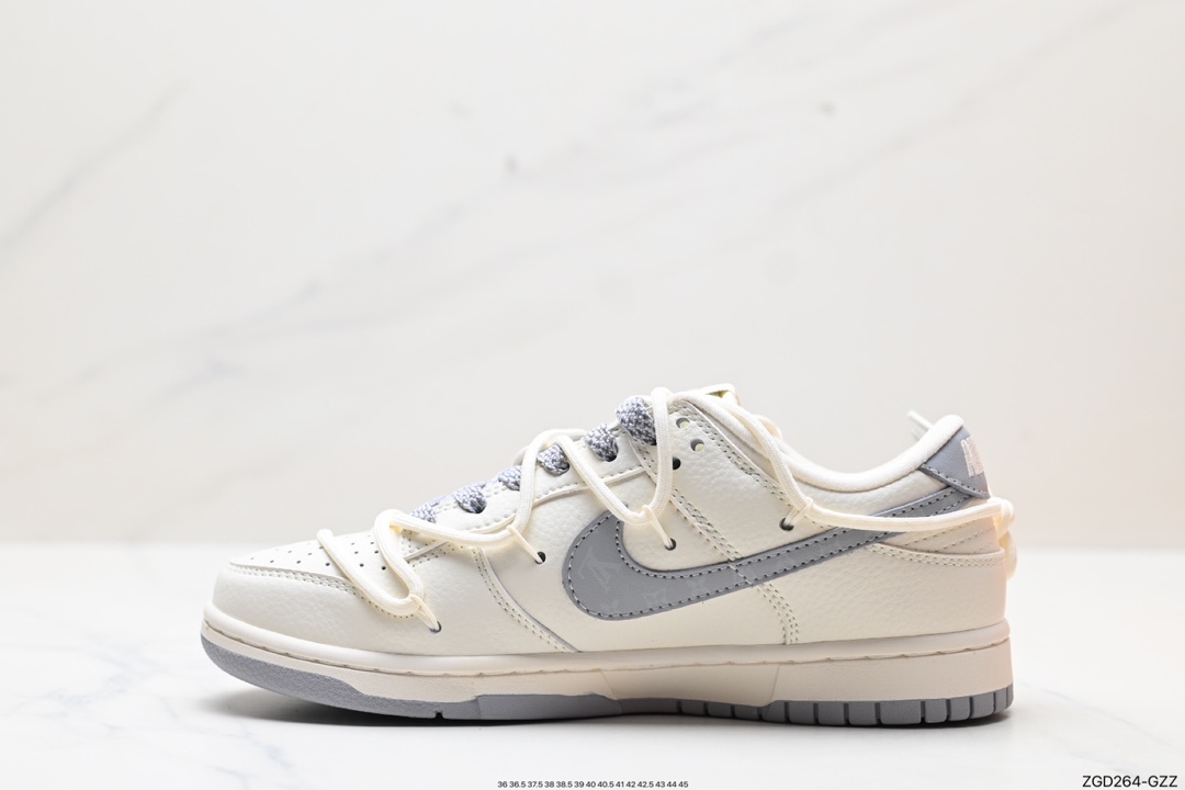 290 耐克NK SB Dunk Low”Green/Beige“绑绳解构风  JJ5688-101