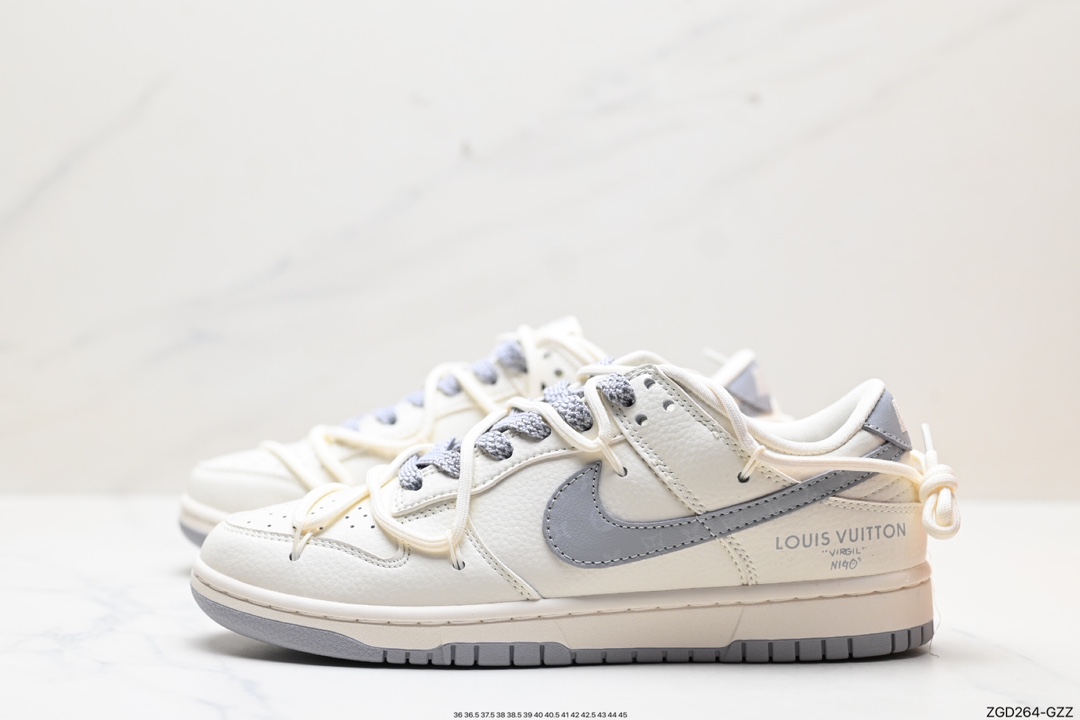 290 耐克NK SB Dunk Low”Green/Beige“绑绳解构风  JJ5688-101