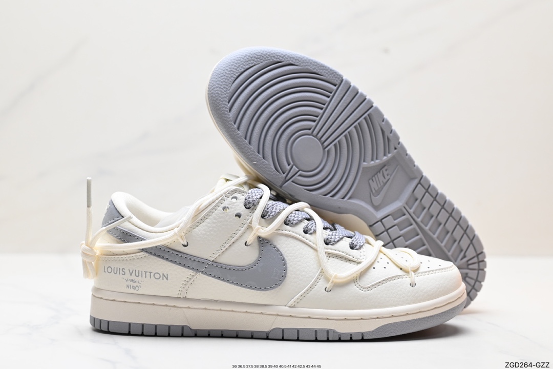 290 耐克NK SB Dunk Low”Green/Beige“绑绳解构风  JJ5688-101