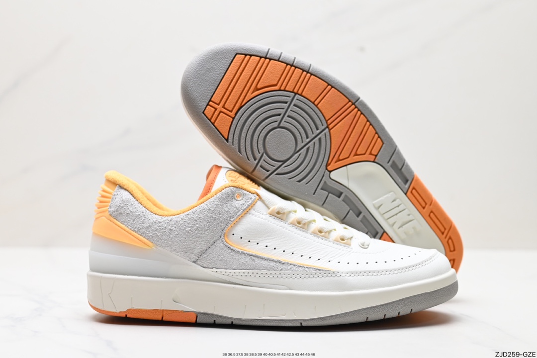 240 shelflife x Jordan Air Jordan 2 retro low潮流 轻便 低帮 复古篮球鞋 DV9956-118