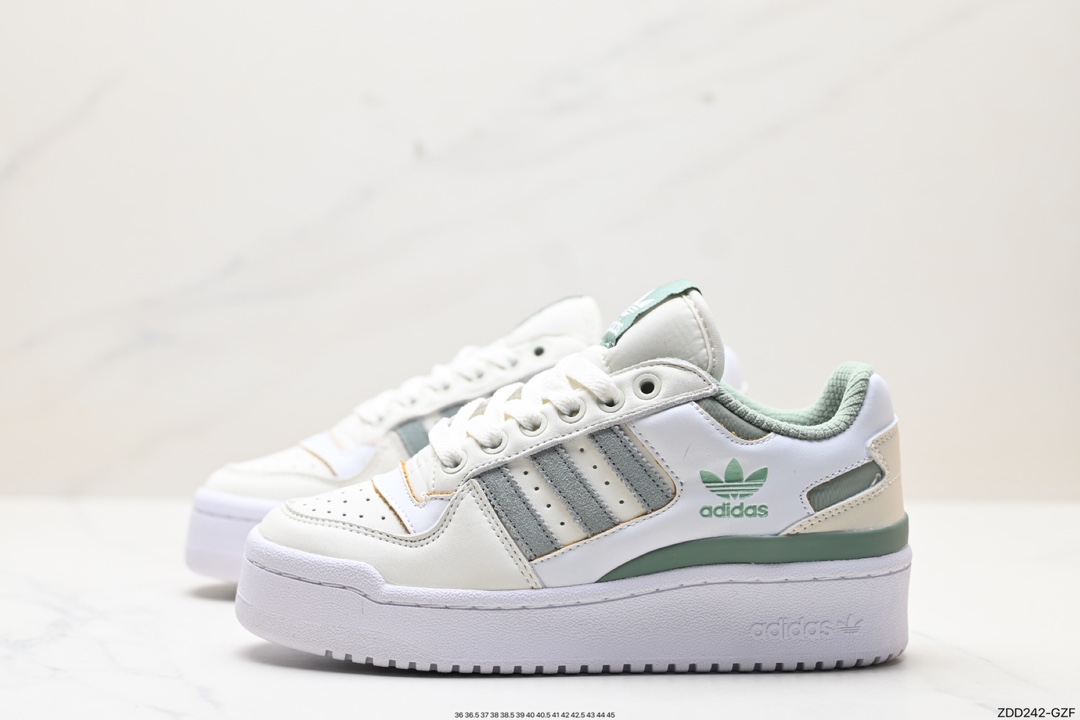 230 阿迪达斯 Adidas FORUM BOLD STRIPES 低帮百搭潮流休闲运动板鞋 IG0286