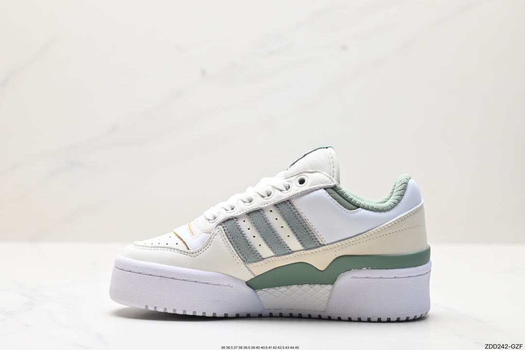 230 阿迪达斯 Adidas FORUM BOLD STRIPES 低帮百搭潮流休闲运动板鞋 IG0286