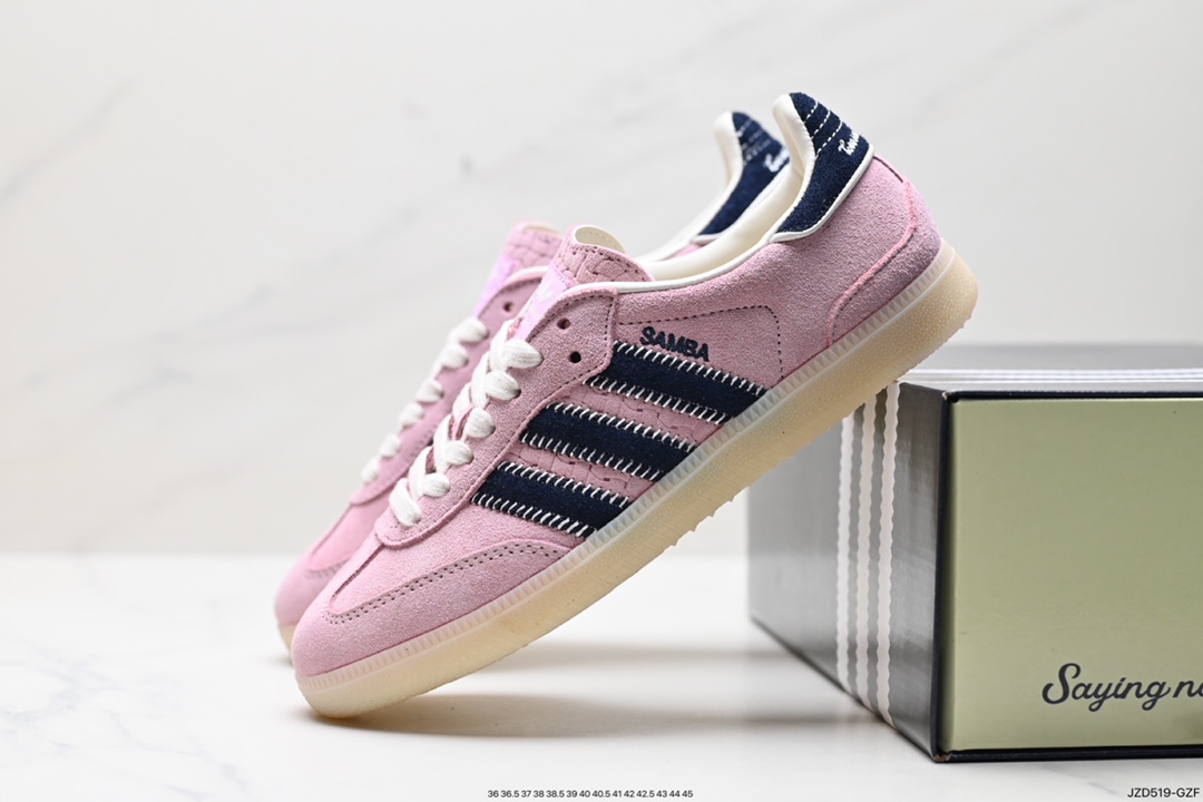 140 阿迪达斯三叶草Adidas Originals Samba Vegan OG”SPD“桑巴舞板鞋 IG4198