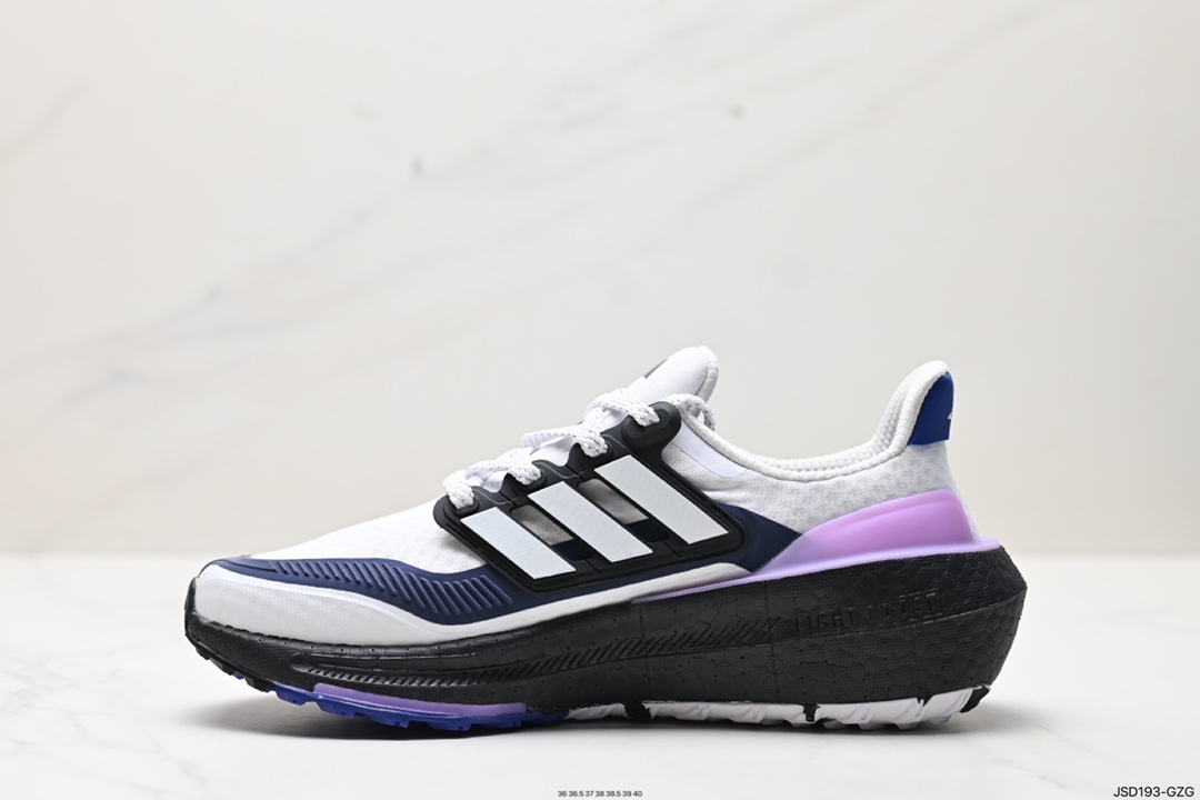 200 阿迪达斯Adidas Ultraboost Light 全掌爆米花休闲运动跑鞋 IE1677