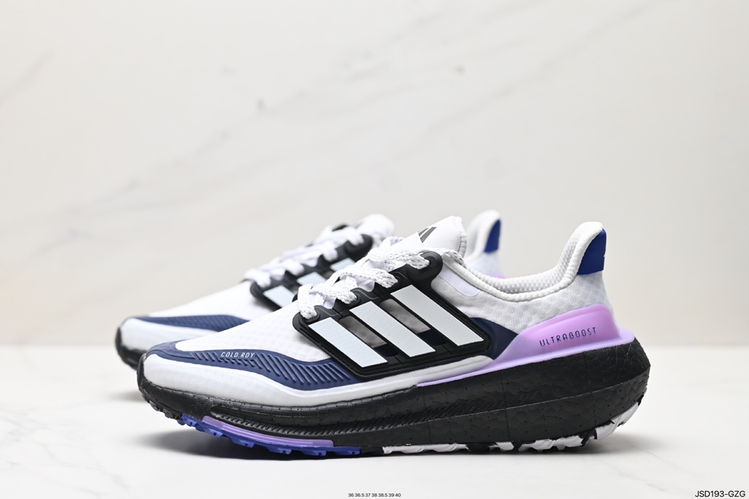 200 阿迪达斯Adidas Ultraboost Light 全掌爆米花休闲运动跑鞋 IE1677