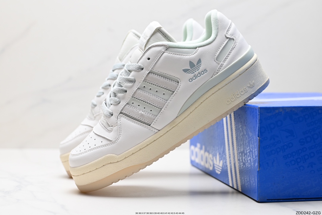 230 阿迪达斯 Adidas FORUM BOLD STRIPES 低帮百搭潮流休闲运动板鞋IG3973