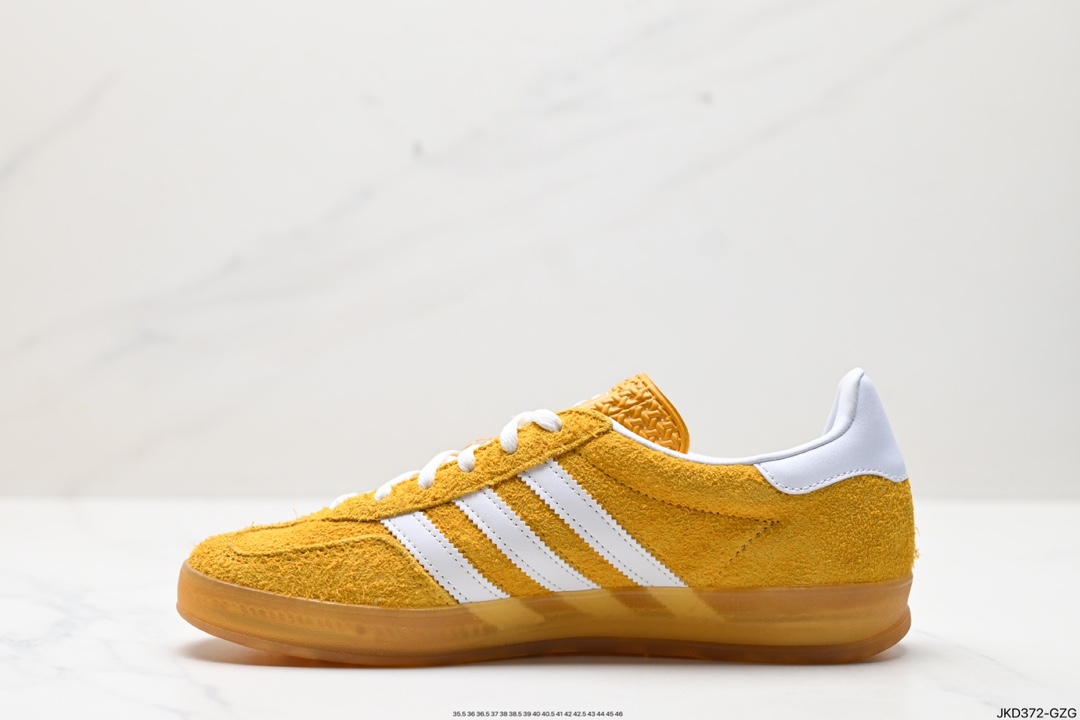 160 阿迪达斯Adidas Originals Gazelle Indoor 三叶草复古防滑耐磨低帮板鞋 IF1807