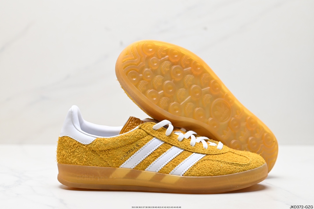 160 阿迪达斯Adidas Originals Gazelle Indoor 三叶草复古防滑耐磨低帮板鞋 IF1807