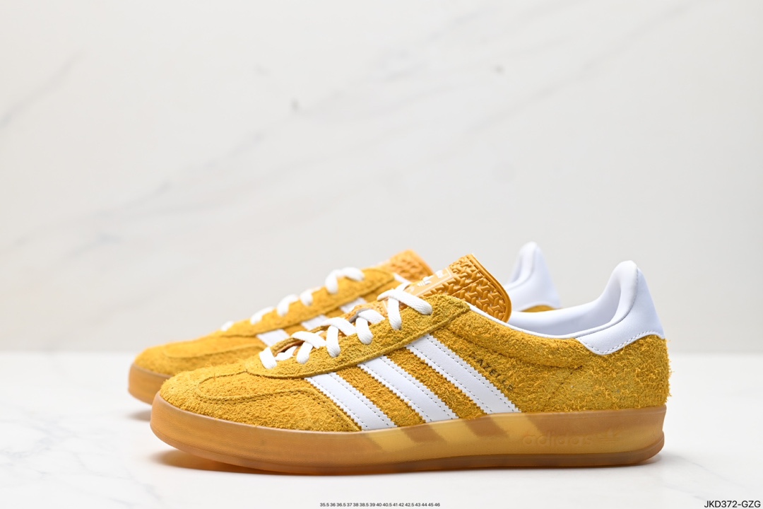 160 阿迪达斯Adidas Originals Gazelle Indoor 三叶草复古防滑耐磨低帮板鞋 IF1807