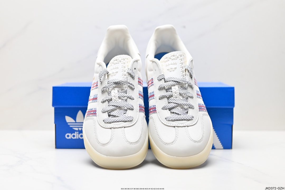 160 阿迪达斯Adidas Originals Gazelle Indoor 三叶草复古防滑耐磨低帮板鞋 IH7608