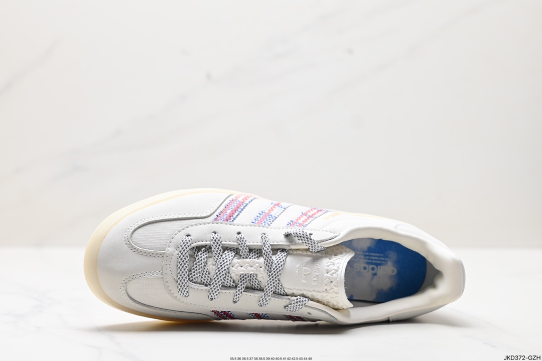 160 阿迪达斯Adidas Originals Gazelle Indoor 三叶草复古防滑耐磨低帮板鞋 IH7608