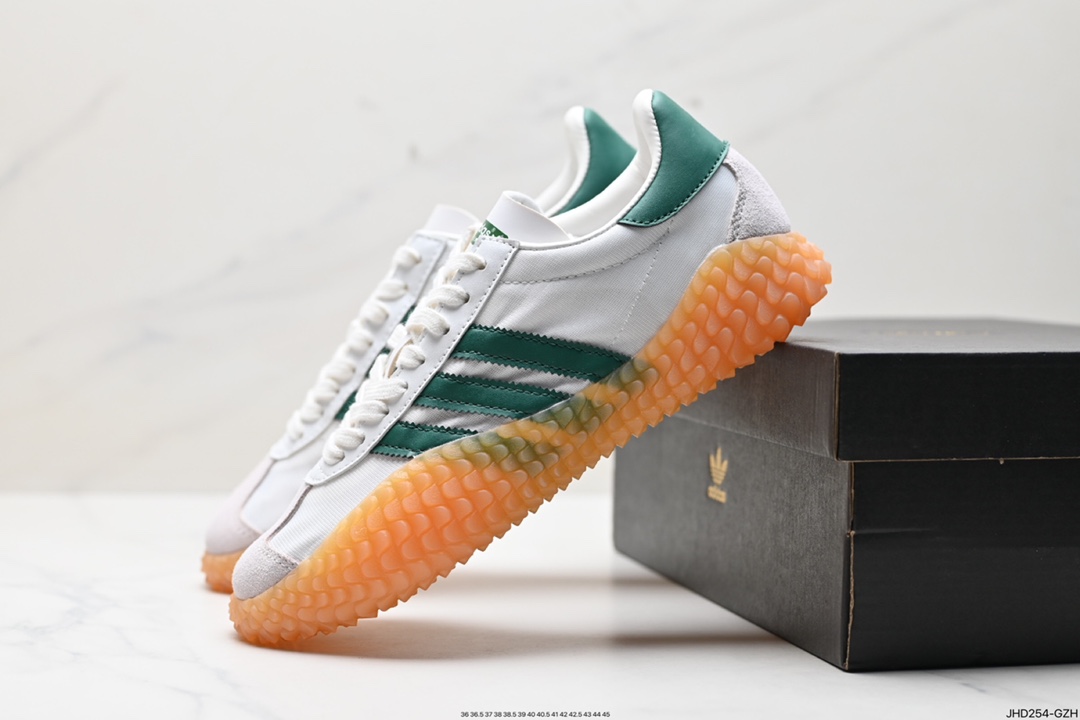 190 阿迪达斯 Adidas Originals Country x Kamanda卡曼达混合系列章鱼卷底复古锯齿休闲运动训练慢跑鞋G26797