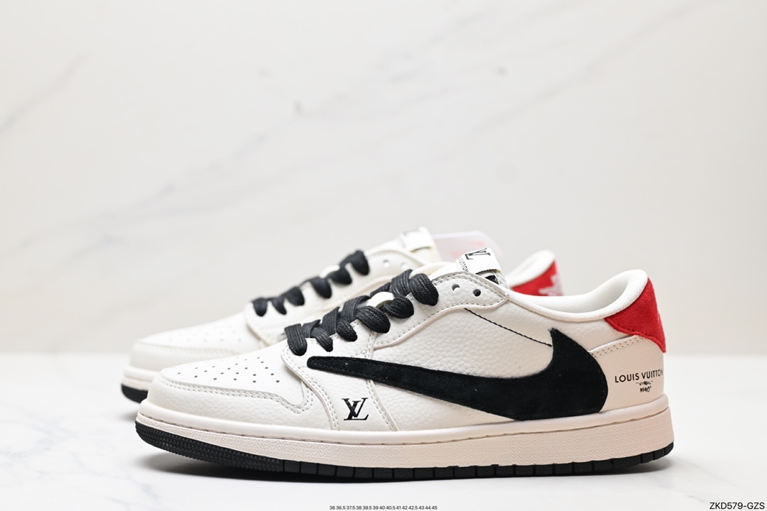 270 Travis Scott x Fragment Design x Jordan Air Jordan 1 Low OG SP AJ1 乔1 LV联名低帮文化休闲板鞋 LX1988-700