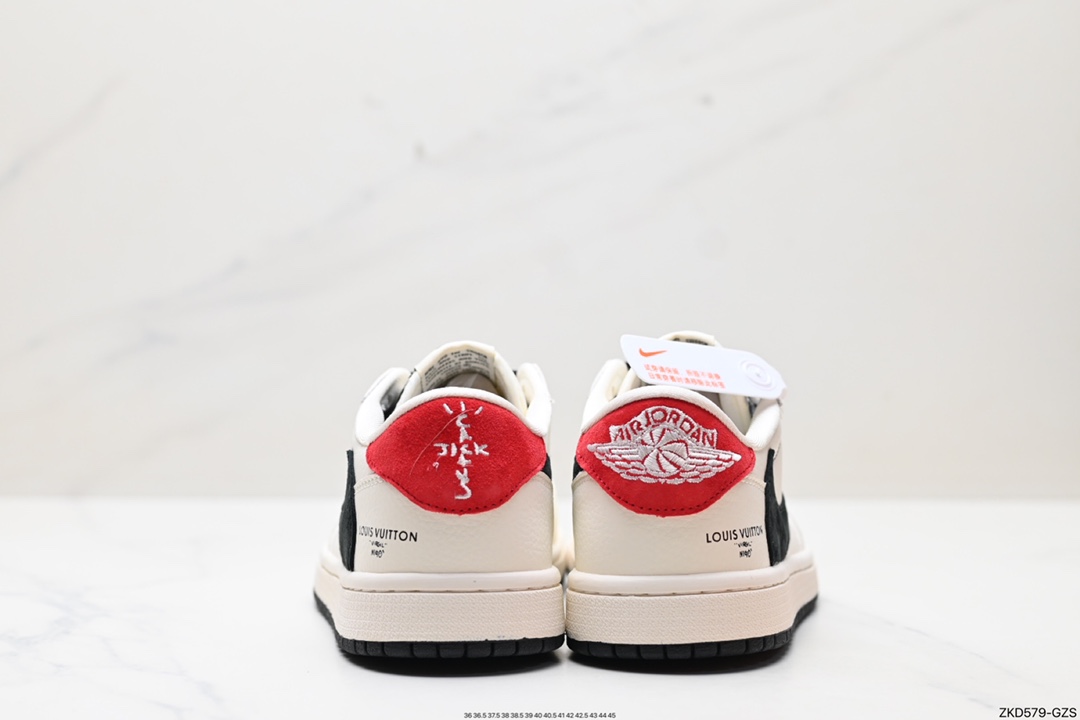 270 Travis Scott x Fragment Design x Jordan Air Jordan 1 Low OG SP AJ1 乔1 LV联名低帮文化休闲板鞋 LX1988-700