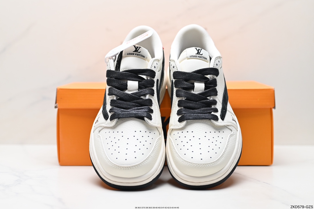 270 Travis Scott x Fragment Design x Jordan Air Jordan 1 Low OG SP AJ1 乔1 LV联名低帮文化休闲板鞋 LX1988-700