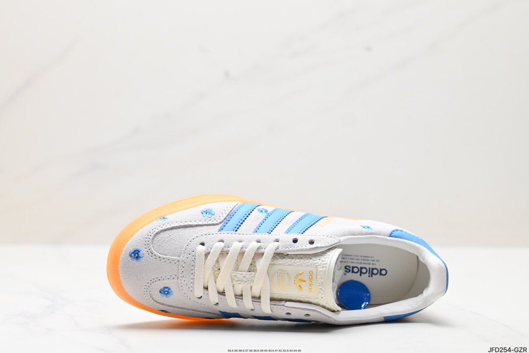 170 阿迪达斯Adidas Originals Gazelle Indoor 三叶草复古防滑耐磨低帮板鞋  IF4491