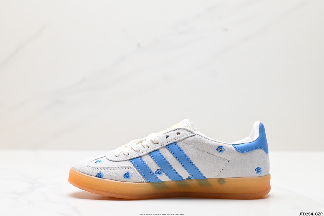 170 阿迪达斯Adidas Originals Gazelle Indoor 三叶草复古防滑耐磨低帮板鞋  IF4491