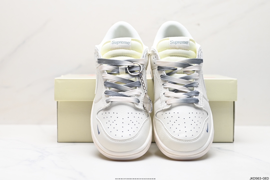 160 耐克Nike SB Dunk Low Supreme联名扣篮系列低帮休闲运动滑板板鞋 BB8675-105