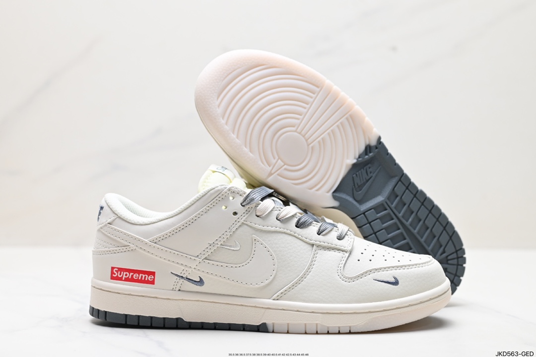 160 耐克Nike SB Dunk Low Supreme联名扣篮系列低帮休闲运动滑板板鞋 BB8675-105