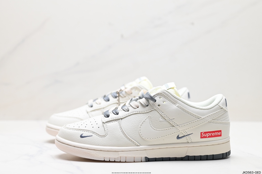 160 耐克Nike SB Dunk Low Supreme联名扣篮系列低帮休闲运动滑板板鞋 BB8675-105