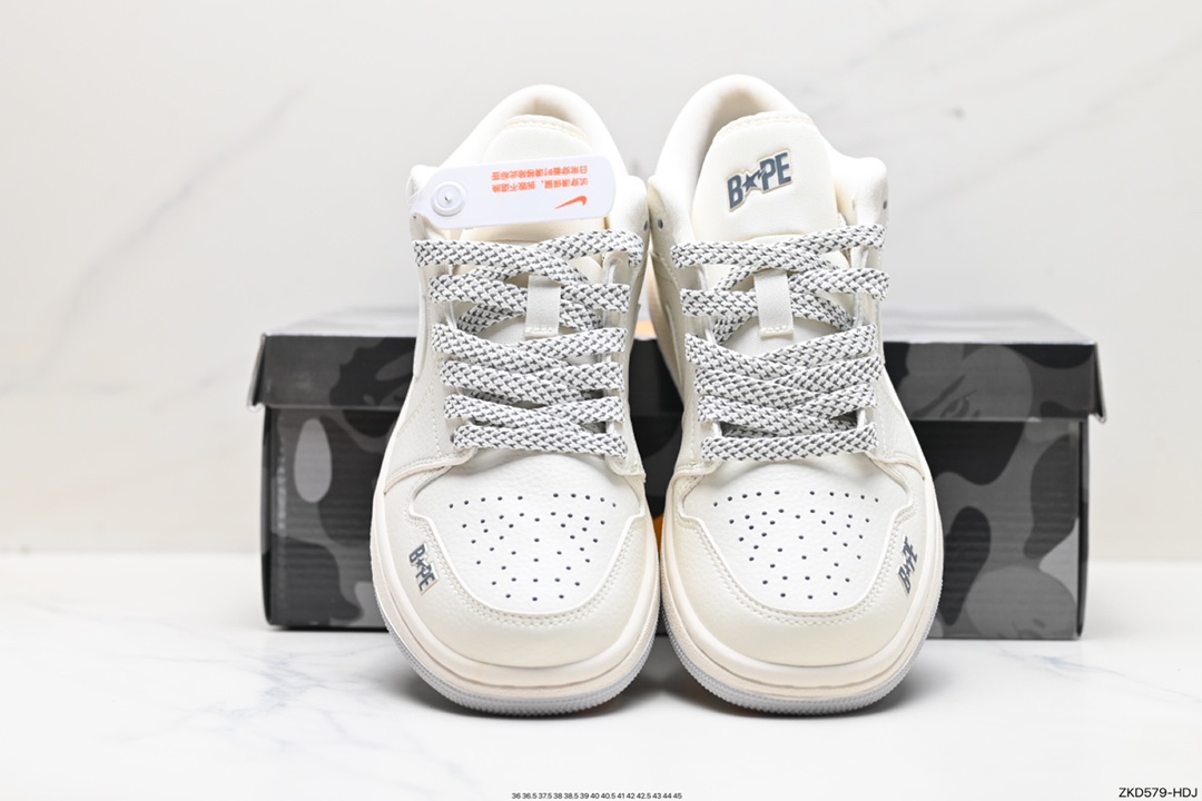 270 耐克Nike Air Jordan 1 Low猿人头联名 乔丹一代中帮经典复古文化休闲运动篮球鞋 WG8850-003