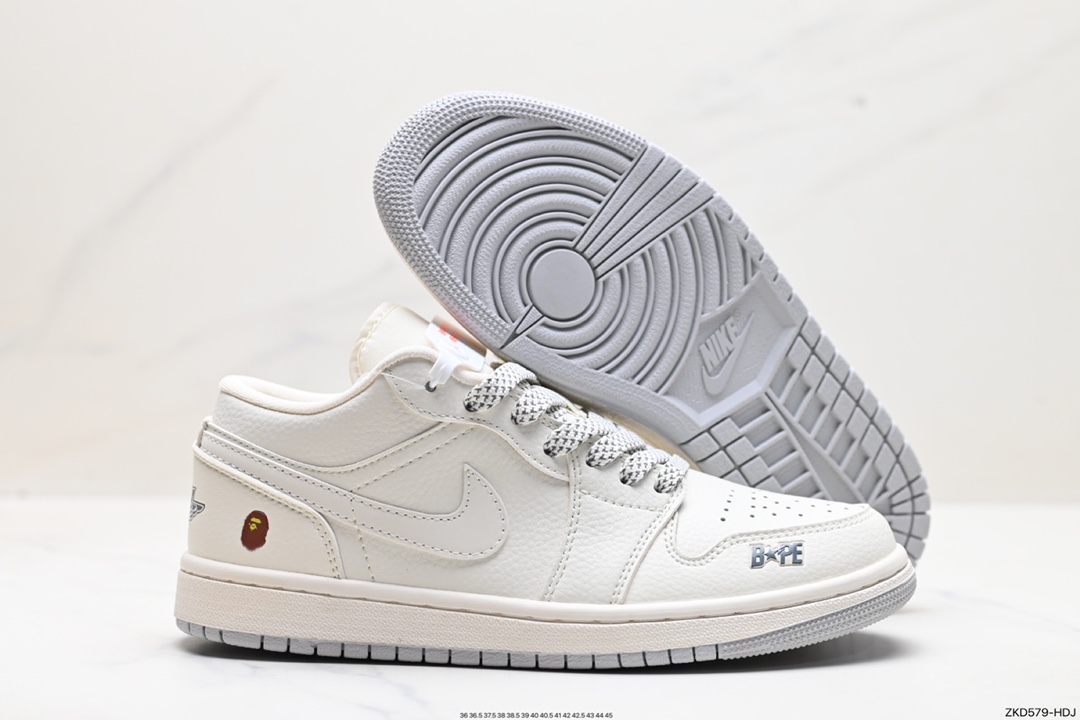 270 耐克Nike Air Jordan 1 Low猿人头联名 乔丹一代中帮经典复古文化休闲运动篮球鞋 WG8850-003