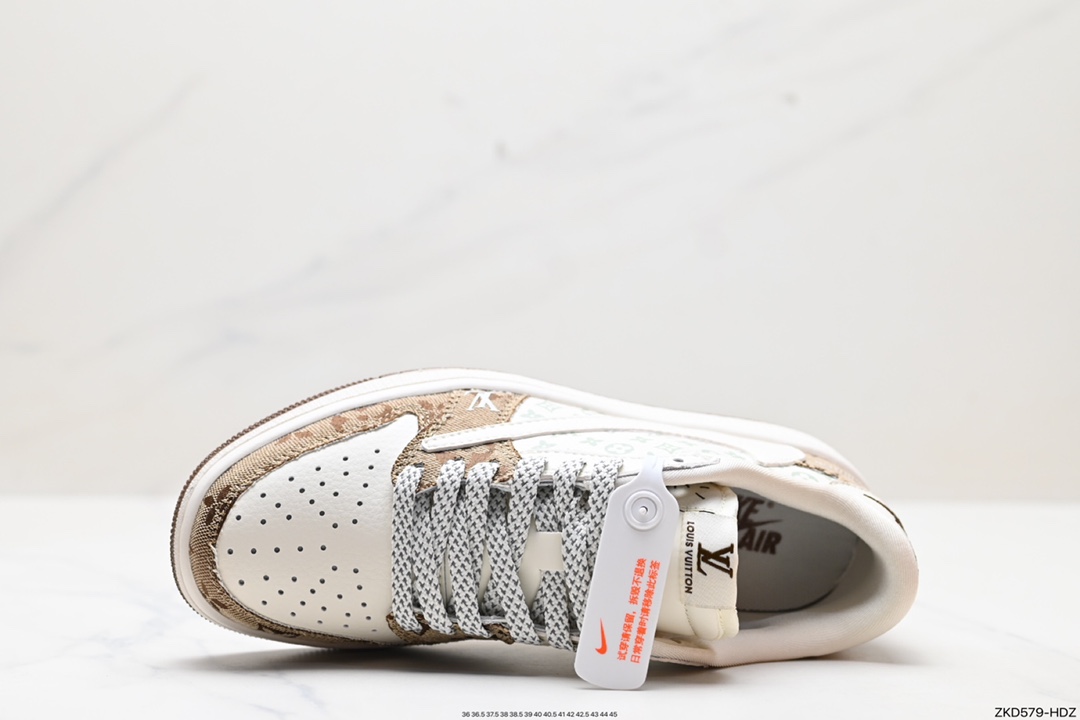 270 Travis Scott x Fragment Design x Jordan Air Jordan 1 Low OG SP AJ1 乔1 LV联名低帮文化休闲板鞋 SJ2068-102