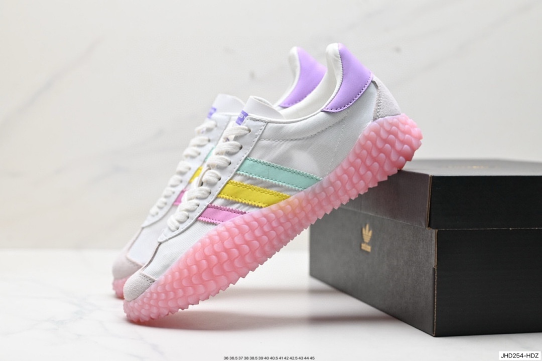 190 阿迪达斯 Adidas Originals Country x Kamanda卡曼达混合系列章鱼卷底复古锯齿休闲运动训练慢跑鞋 EE5668
