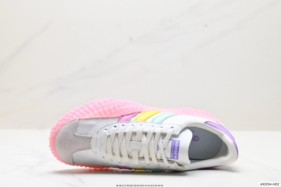 190 阿迪达斯 Adidas Originals Country x Kamanda卡曼达混合系列章鱼卷底复古锯齿休闲运动训练慢跑鞋 EE5668