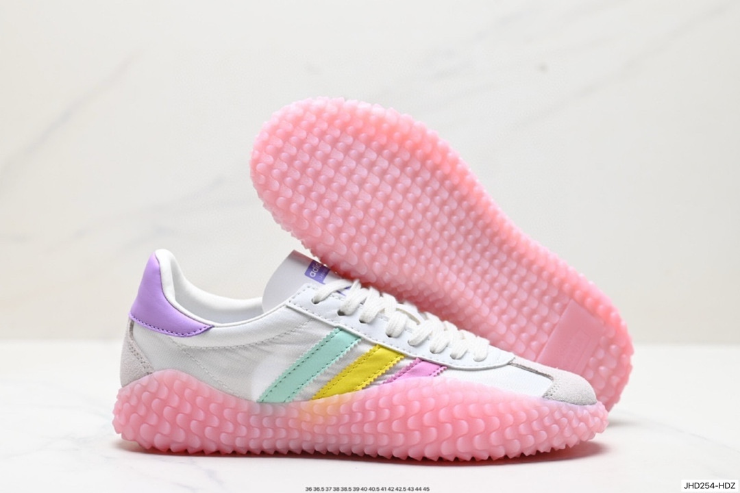 190 阿迪达斯 Adidas Originals Country x Kamanda卡曼达混合系列章鱼卷底复古锯齿休闲运动训练慢跑鞋 EE5668